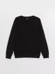 Crew Neck Basic Long Sleeve Boy Tricot Sweater