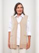 V Neck Patterned Women's Tricot Vest