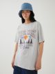 Crew Neck Printed Short Sleeve Oversized T-Shirt