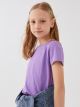 Crew Neck Basic Short Sleeve Girls T-Shirt