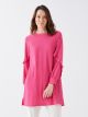 Women's Crew Neck Straight Long Sleeve Tunic