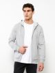 Relaxed Fit Hooded Men's Sports Cardigan