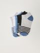 Striped Boy's Booties Socks 7 Pack