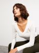 V Neck Regular Long Sleeve Women's Tricot Sweater