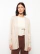 Shawl Collar Straight Long Sleeve Knitwear Women's Cardigan