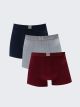 Standard Fit Elastic Fabric Men's Boxer 3-Pack