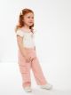 Cargo Basic Baby Girl Trousers with Elastic Waist