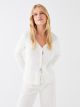 V Neck Regular Long Sleeve Women's Tricot Cardigan