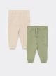 Elastic Waist Baby Boy Trousers 2-Pack