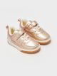 Leather Look Baby Girl Sneakers