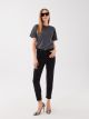 High Waisted Straight Fit Women's Denim Trousers