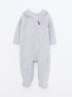 Hooded Long Sleeve Baby Boy Plush Jumpsuit