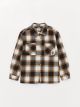 Comfortable Fit Plaid Boy Shirt