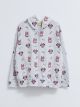 Hoodie Girl Minnie Mouse and Daisy Duck Printed Long Sleeve Zippered Sweatshirt