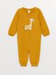 Crew Neck Long Sleeve Patterned Baby Boy Knitwear Jumpsuit