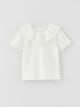 Crew Neck Short Sleeve Embroidery Detailed Baby Girl T-Shirt