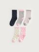 Polka Dot Girl Child Socks 5 Pack