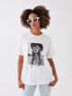 Crew Neck Printed Short Sleeve Oversized T-Shirt