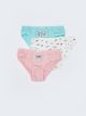 Printed Cotton Girl Panties 3-Pack