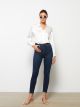 Skinny Fit Regular Pocket Detailed Women's Denim Trousers