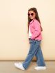 Elastic Waist Basic Girl Denim Trousers