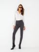 Women's High Waisted Slim Fit Regular Denim Trousers