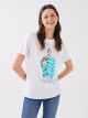 Women's Crew Neck Printed T-Shirt