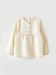 Crew Neck Long Sleeve Baby Girl Blouse