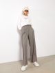 Relaxed Fit Patterned Women's Trousers