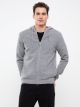 Hooded Long Sleeve Men's Tricot Cardigan