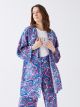 Shawl Collar Patterned Oversize Women's Kimono