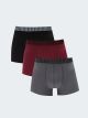 Standard Fit Elastic Fabric Men's Boxer 3-Pack