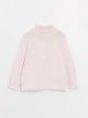 Stand Up Collar Long Sleeve Baby Girl Knitwear Sweater