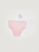 Elastic Waist Cotton Baby Girl Panties 3 Pieces