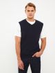 Standard Fit V Neck Men's Tricot Sweater