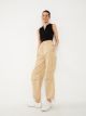 Women's Elastic Waist Straight Parachute Trousers