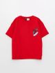 Comfortable Fit Crew Neck Spiderman Printed Boys T-Shirt