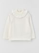 Stand Up Collar Long Sleeve Baby Girl Knitwear Sweater