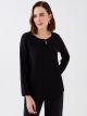 Crew Neck Regular Long Sleeve Women's Blouse