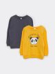 Crew Neck Long Sleeve Baby Boy Sweatshirt 2-Pack