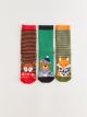 Patterned Boy's Terry Socks 3 Pack