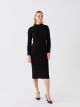 Half Turtleneck Regular Long Sleeve Women's Tricot Dress