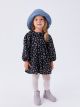 Shirt Collar Patterned Baby Girl Dress