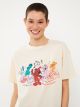 Crew Neck Disney Printed Short Sleeve Women's T-Shirt