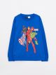 Crew Neck Marvel Printed Long Sleeve Boys Sweatshirt