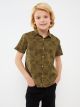 Patterned Short Sleeve Boy Shirt