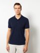 Polo Neck Short Sleeve Patterned Pike Men's T-shirt