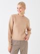 Crew Neck Regular Long Sleeve Women's Tricot Sweater