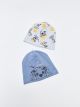 101 Dalmatians Patterned Baby Boy Beret 2 Pack