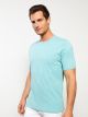 Crew Neck Short Sleeve Combed Cotton Men's T-shirt